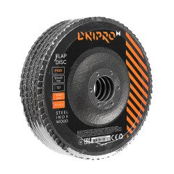 Круг пелюстковий торцевий DNIPRO-M 125 22,2 (5шт.)  Р100