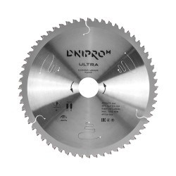 Диск пиляльний DNIPRO-M ULTRA 210x30/25.4x60T, К2.6, 65Mn (алюм. ламін. пласт.)