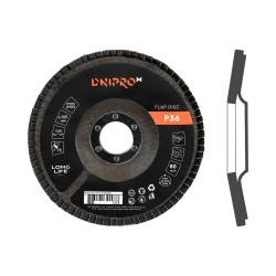 Круг лепестковый торцевой DNIPRO-M конусный 125 22,2 (1шт.) P36